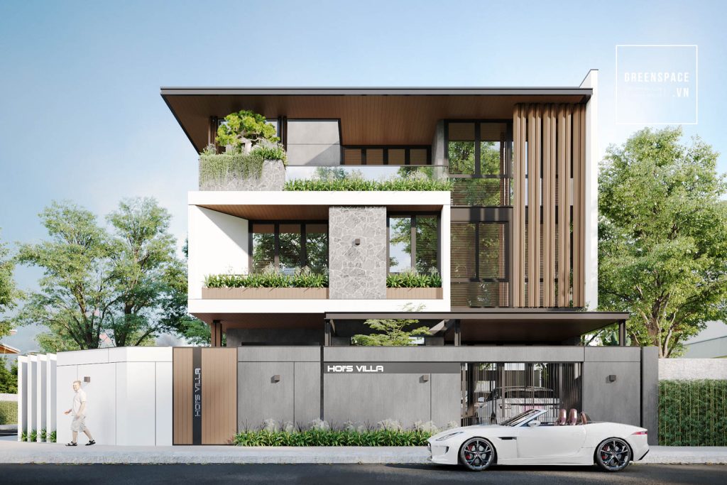 thiết kế biệt thự 3 tầng đồi ngọc tước
