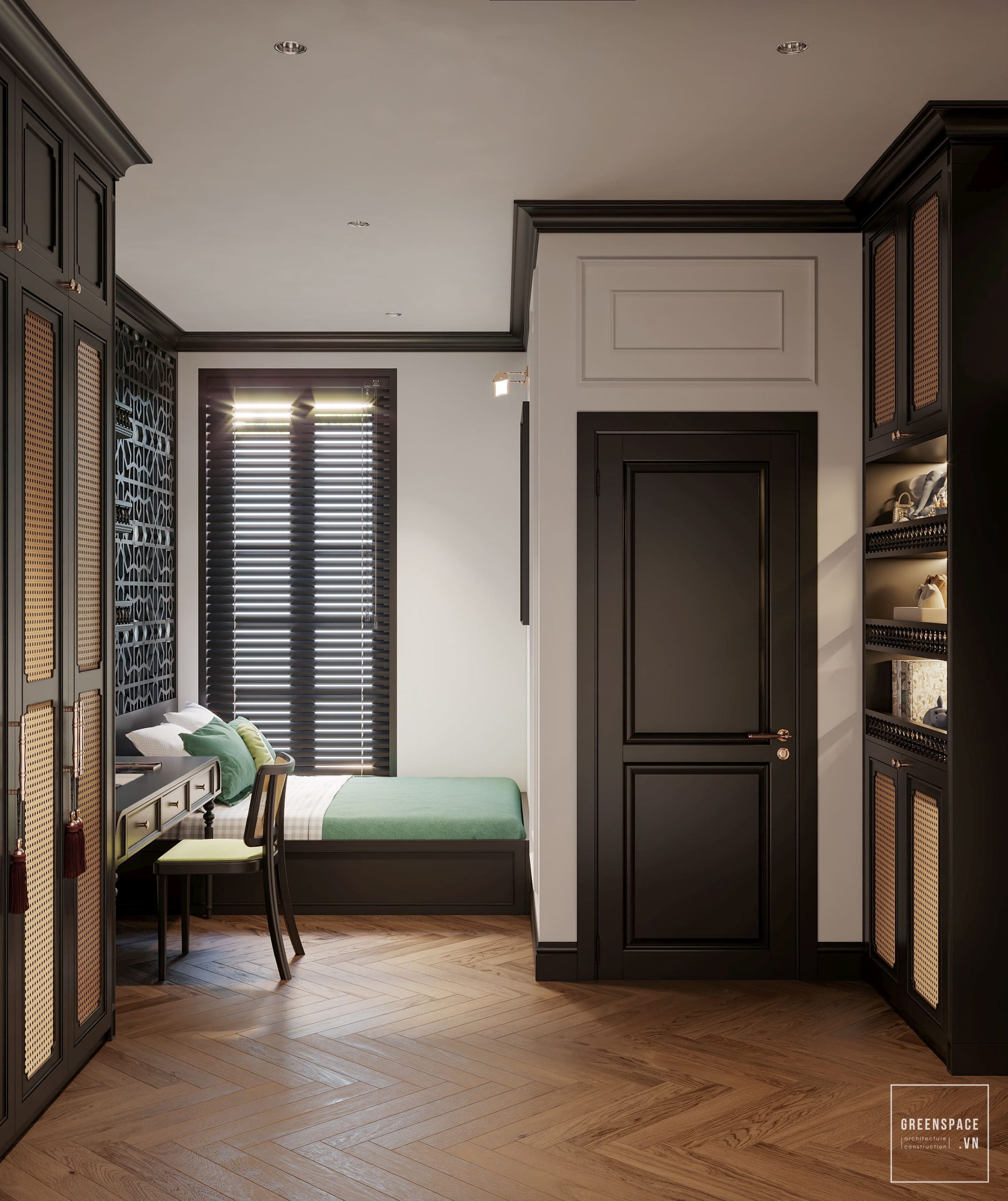 thiết kế nội thất biệt thự Indochine Bà Rịa Vũng Tàu 24