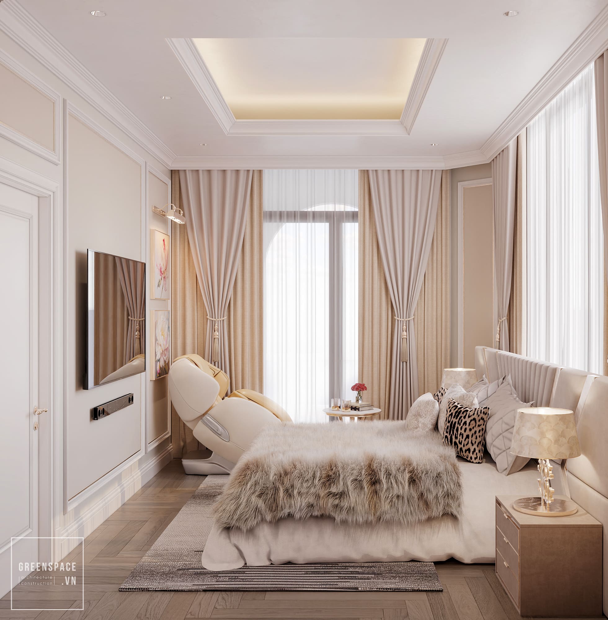 Thiết kế nội thất biệt thự Tân Cổ Điển tại Bà Rịa Vũng Tàu 24
