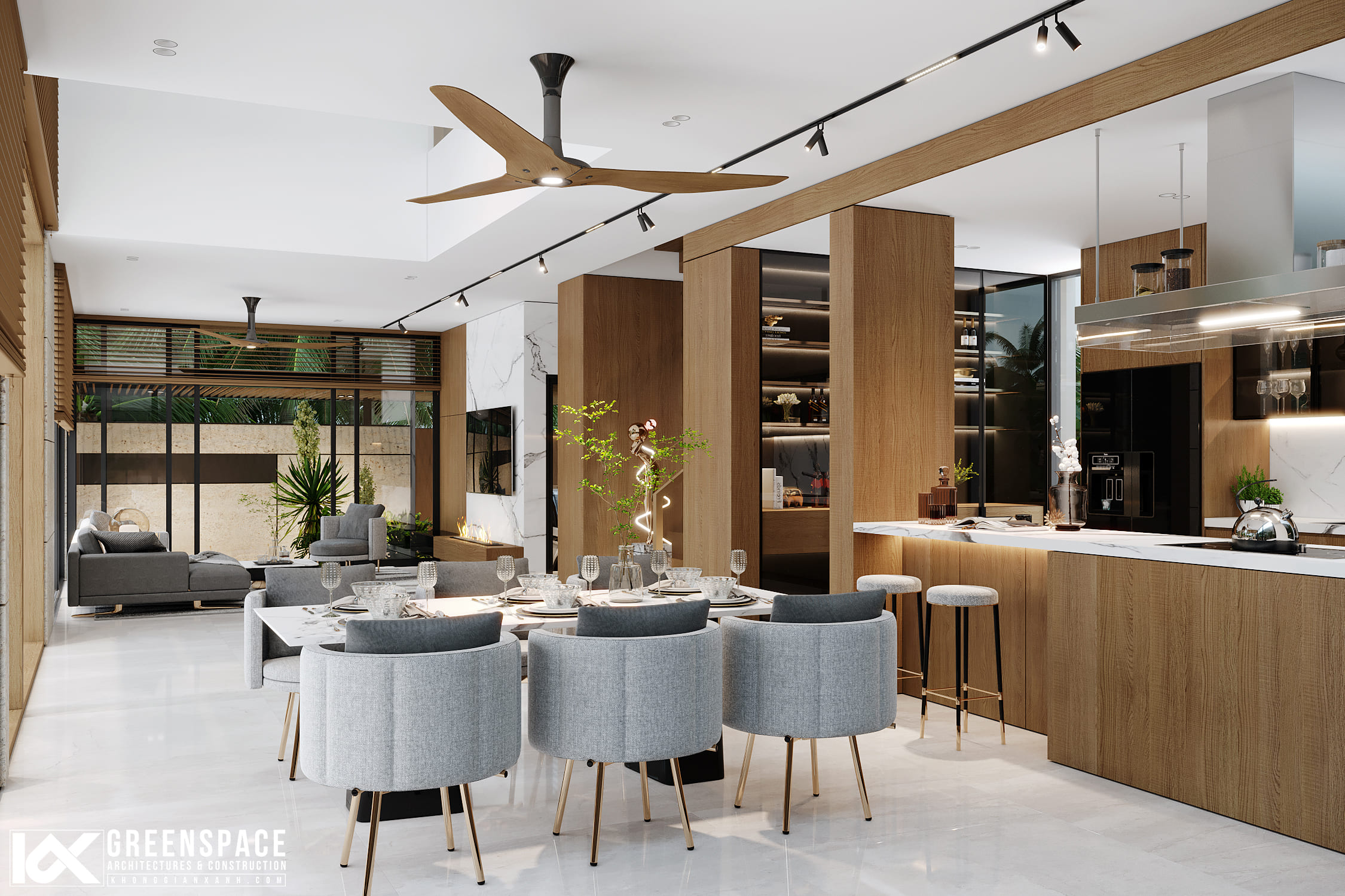 thiết kế nội thất biệt thự Thành phố Hồ Chí Minh 14