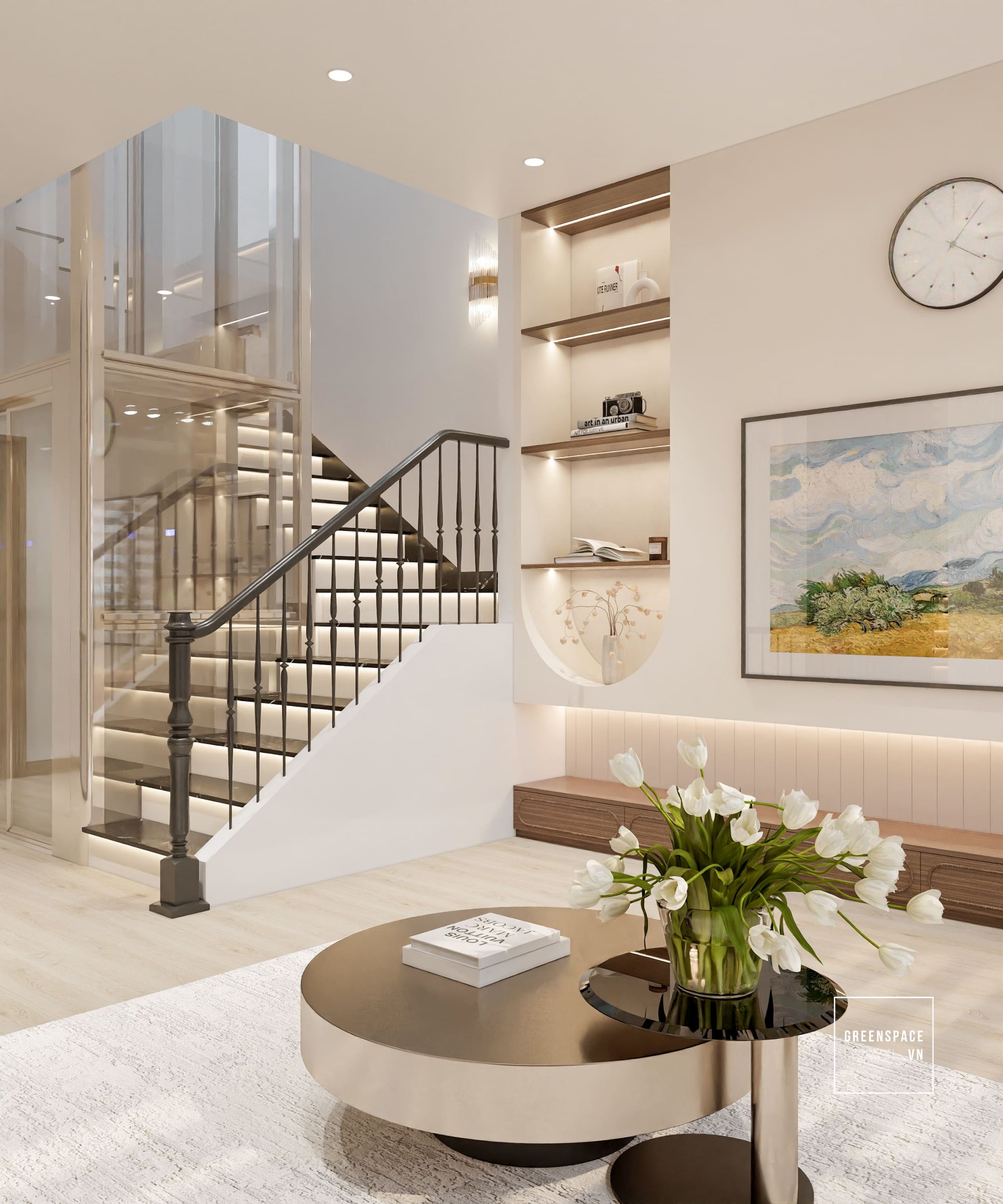 thiết kế nội thất nhà phố 4 tầng thành phố Hồ Chí Minh 13