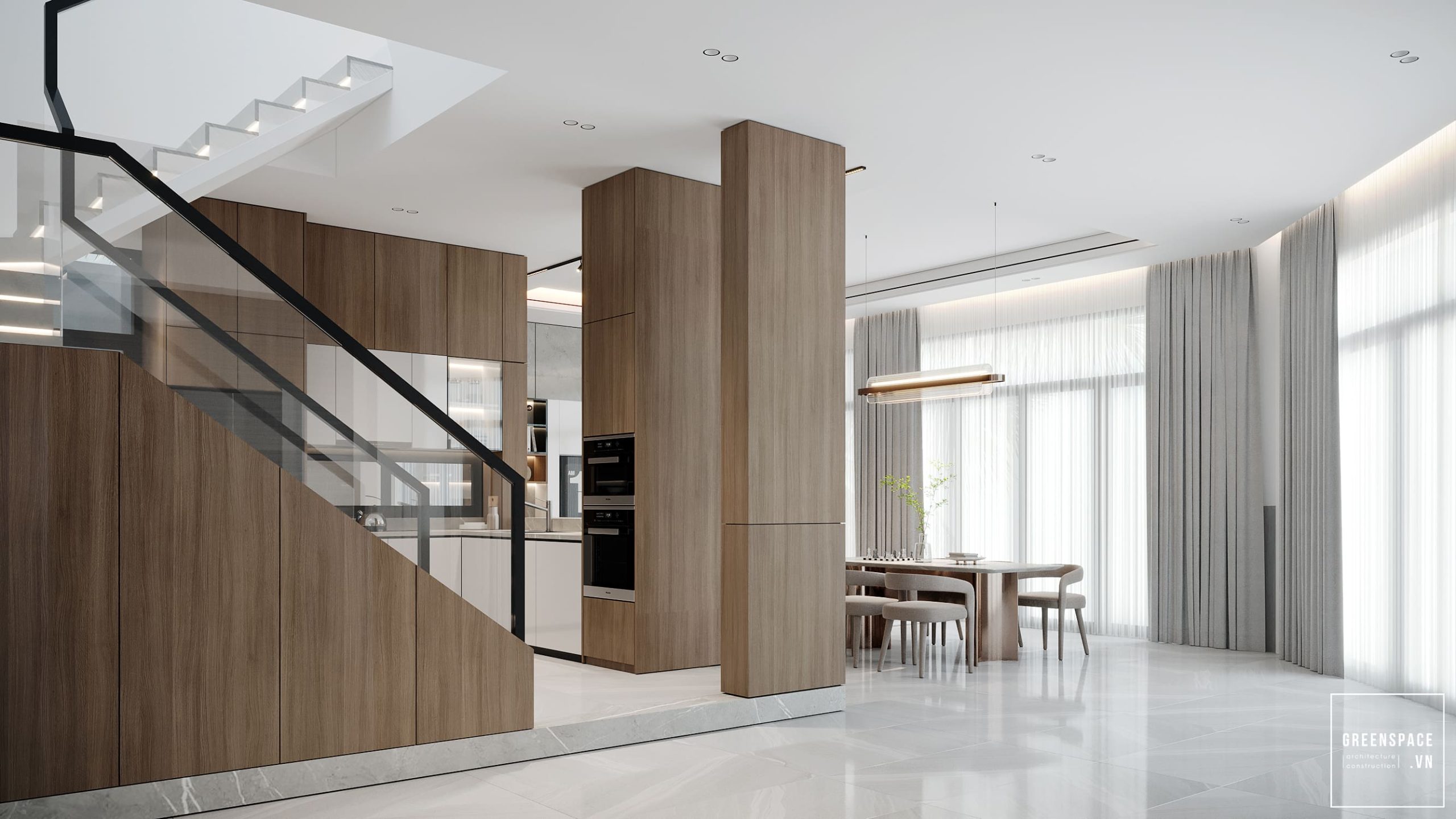 Thiết Kế Nội Thất Nhà Phố Hiện Đại TP. HCM 9
