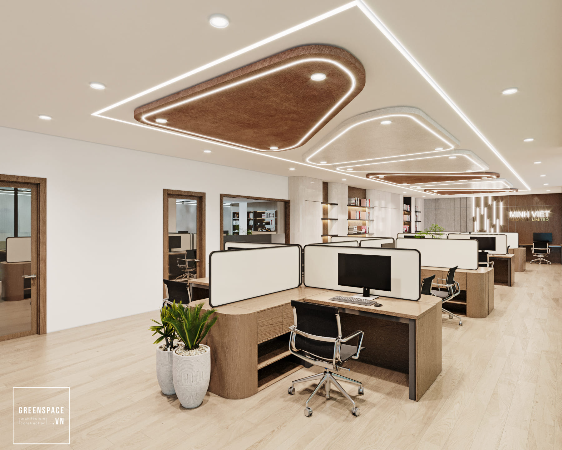 thiết kế nội thất văn phòng hiện đại tại Thành Phố Hồ Chí Minh 3